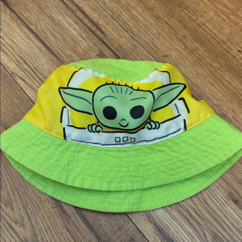 Kids Green and Yellow Bucket Hat